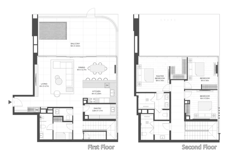 LIV Maritime floor plan 3 BR · 2586 sqft