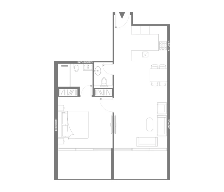 11 Hills Park floor plan 1 BR · 831 sqft