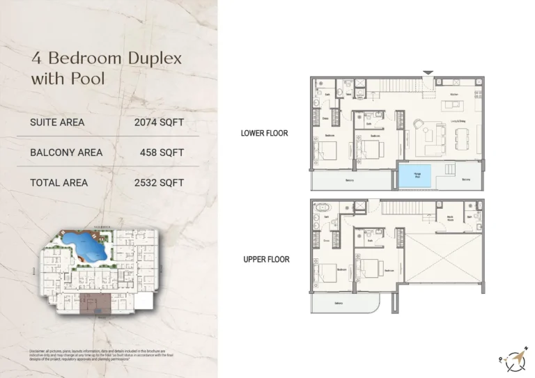 113 Residences floor plan 4 BR · 2532 sqft