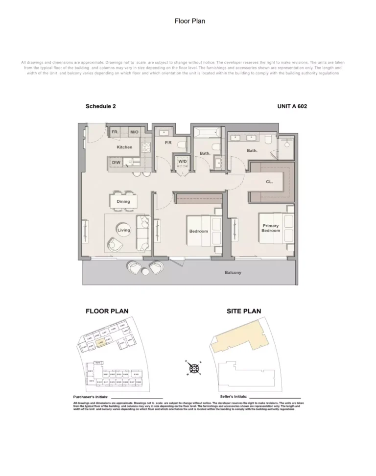 The Hillgate floor plan 2-спальн. · 1258 sqft