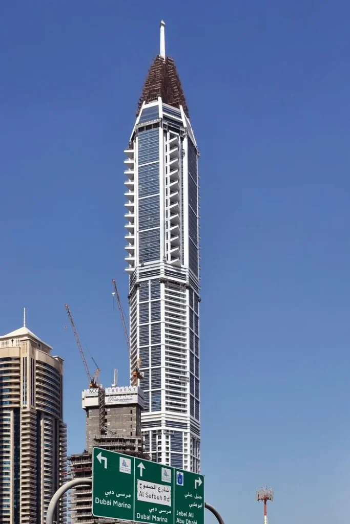 23 Marina tower from the road, 23 Marina, Dubai Marina, Dubai