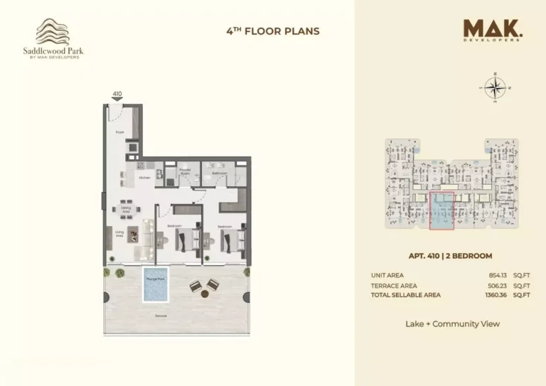 Saddlewood Park floor plan 2 BR · 1360 sqft