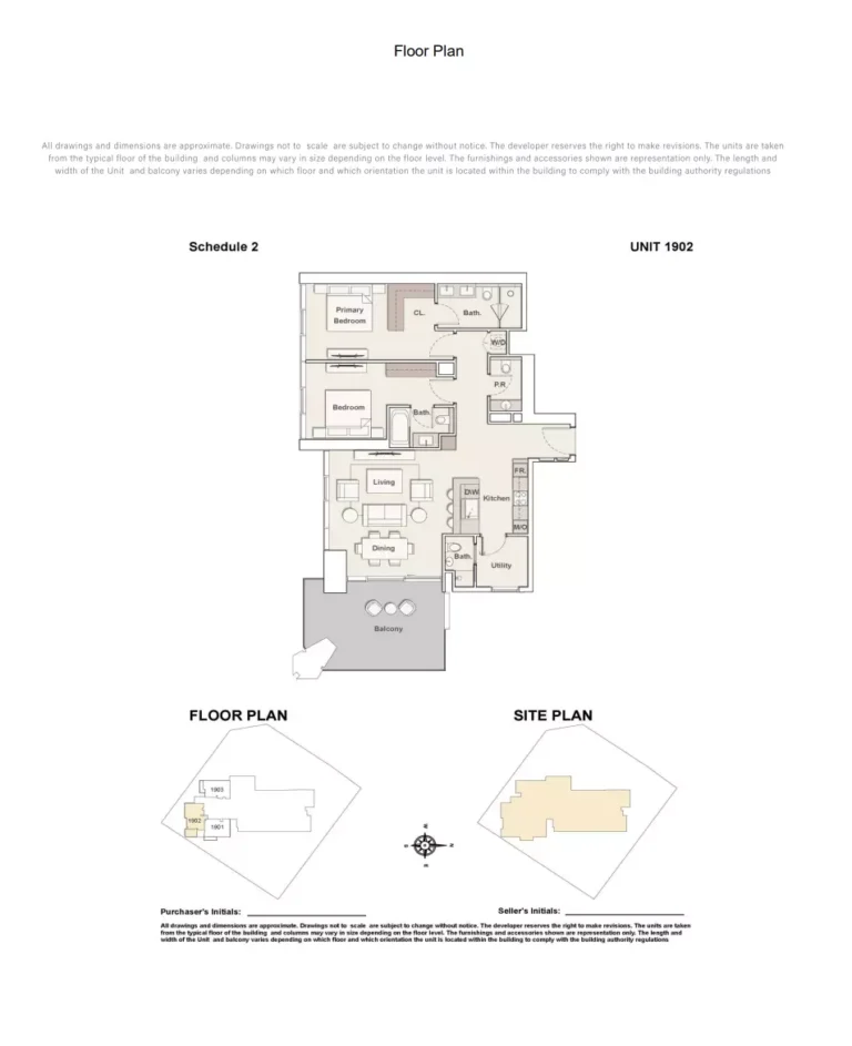 Highgrove by Ellington floor plan 2-спальн. · 1442 sqft