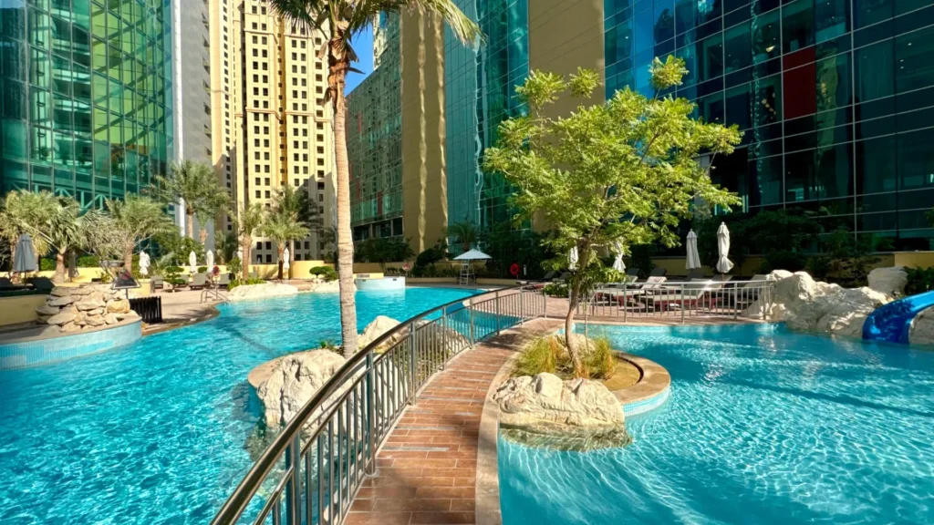 Al Fattan Marine Towers pool deck