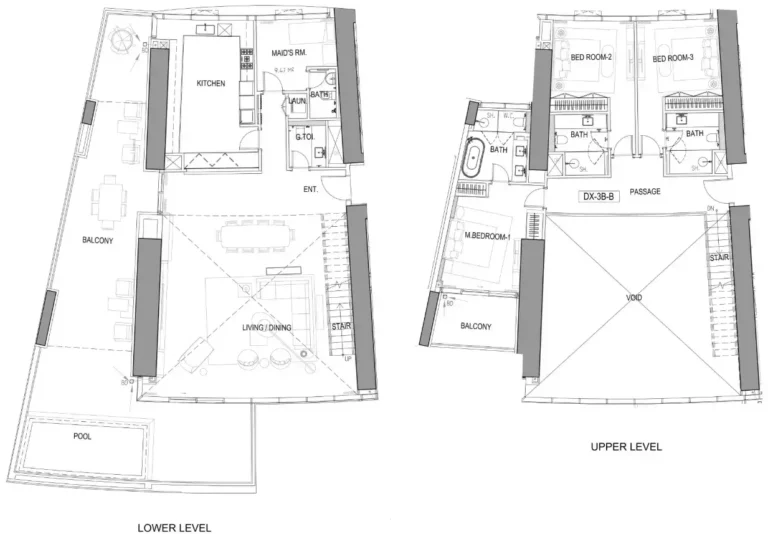 Cavalli Tower floor plan 5-спальн. · 3965 sqft