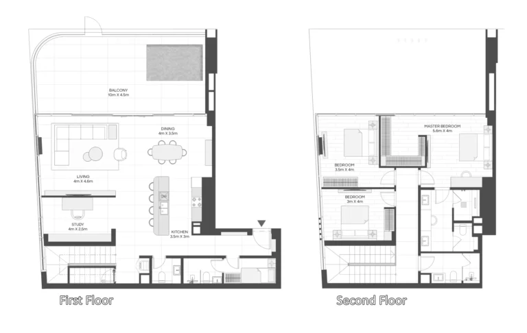 LIV Maritime floor plan 3 BR · 2755 sqft