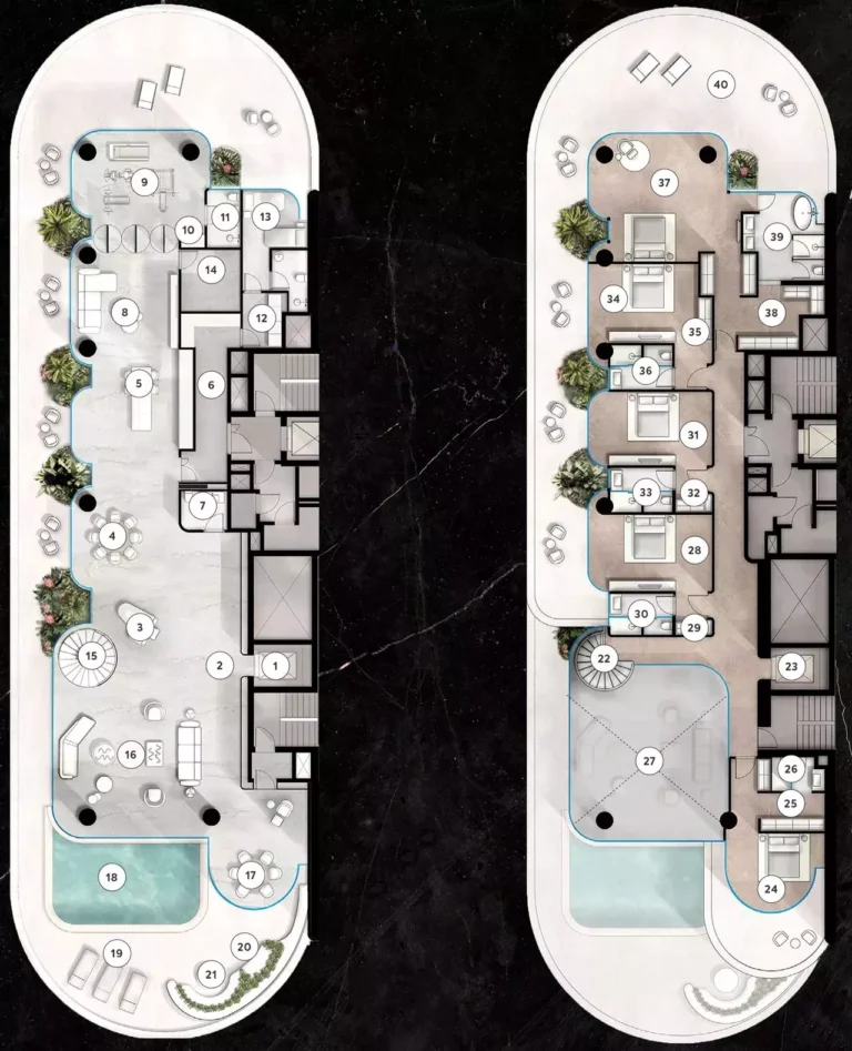 The Rings floor plan 6 BR · 12572 sqft