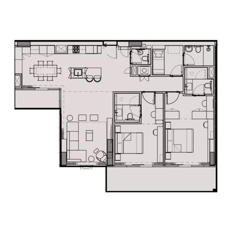 Wynwood by Imtiaz floor plan 2-спальн. · 1802 sqft