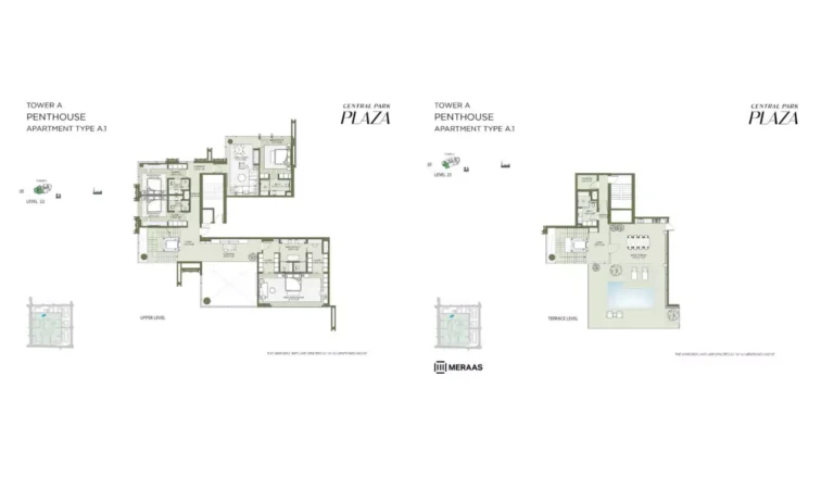 Central Park Plaza floor plan 5-спальн. · 7212 sqft