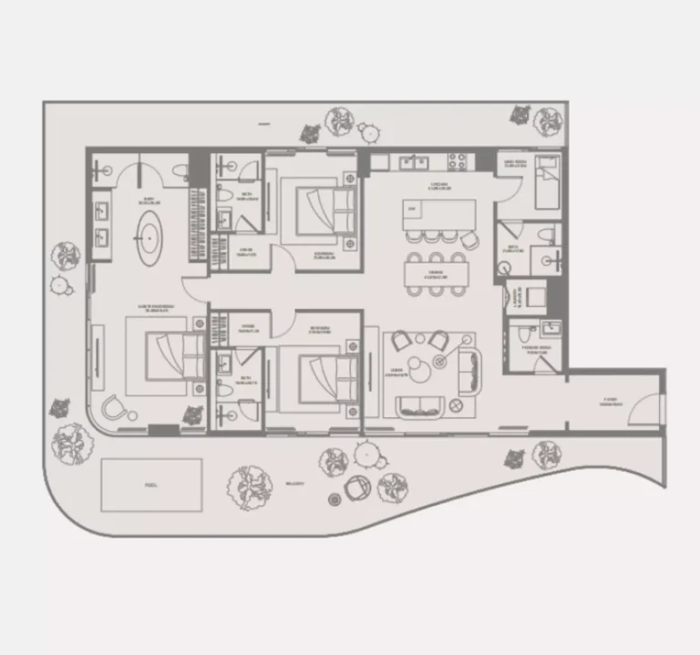 Bond Enclave floor plan 3 BR · 2630 sqft