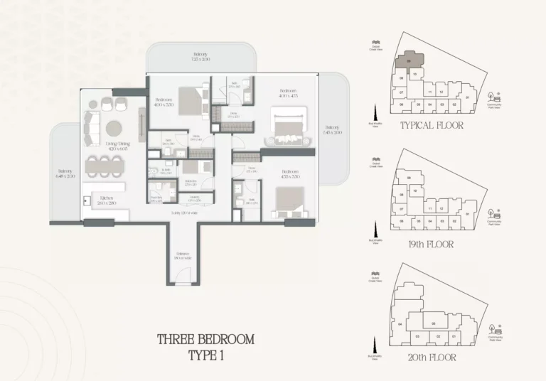 The Caden by Prescott floor plan 3 BR · 2131 sqft