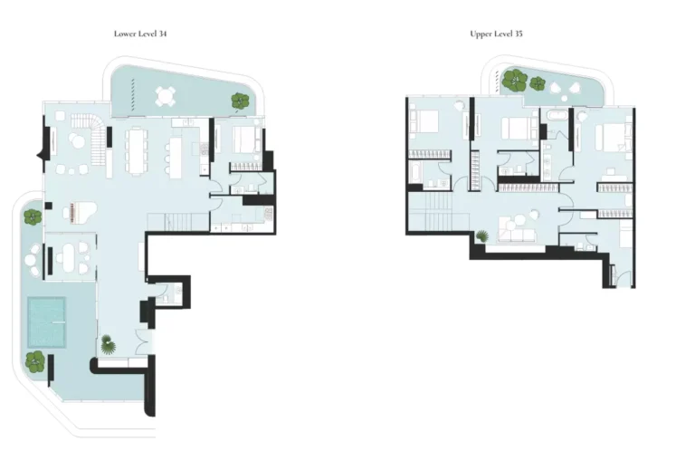 Artistry One Residences floor plan 4-спальн. · 4600 кв. фут