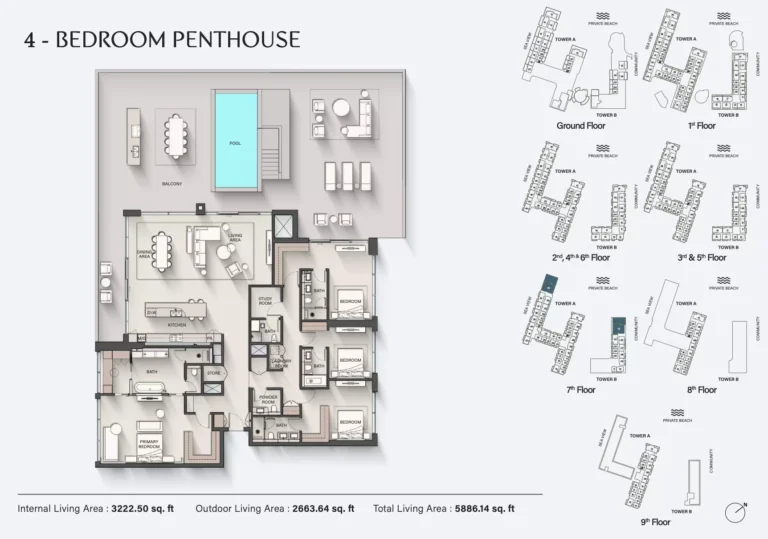 Ellington Sands 2 floor plan 4 BR · 5886 sqft