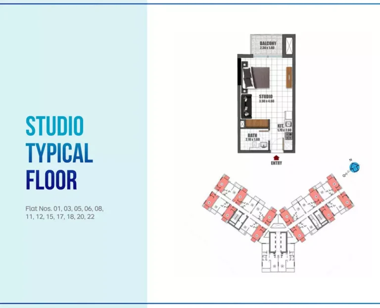 Skyz by Danube floor plan Studio · 362 sqft