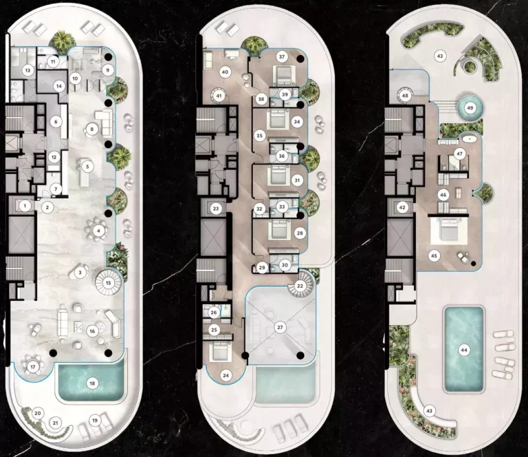 The Rings floor plan 7 BR · 19192 sqft