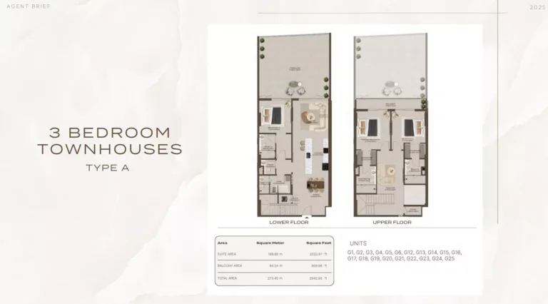 At 85 Residences floor plan 3-спальн. · 2400 sqft