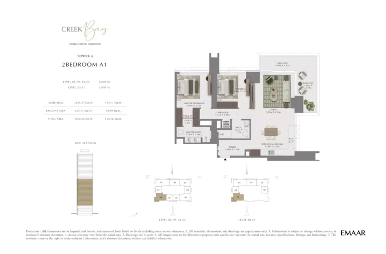 Creek Bay floor plan 2 BR · 1451 sqft