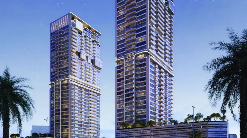 Exterior view of Ellington Upper House West towers in Jumeirah Lakes Towers Dubai, view 2 of 2