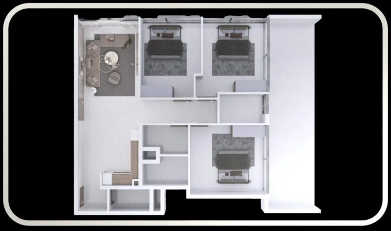 AG Ark Tower floor plan 3-спальн.