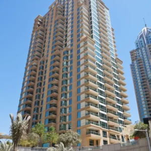 tower facade, Al Mass Tower, Dubai Marina, Dubai