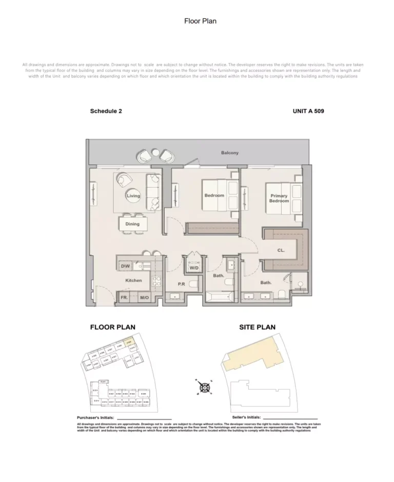 The Hillgate floor plan 2-спальн. · 1246 sqft
