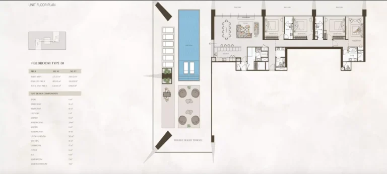 One by Binghatti floor plan 4 BR · 6788 sqft