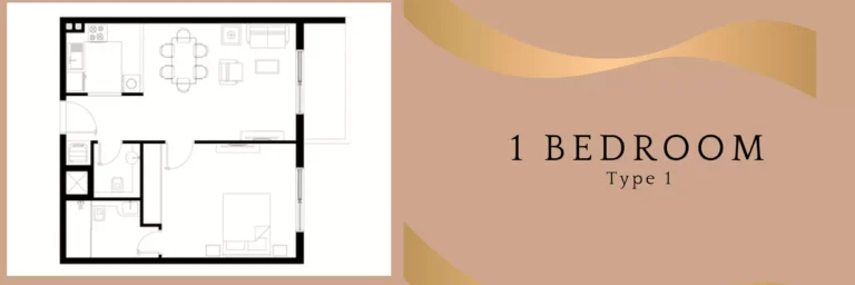 4B Living floor plan 1-спальн.