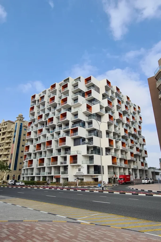 Binghatti Apartments from the road, Binghatti Apartments, Dubai Silicon Oasis, Dubai