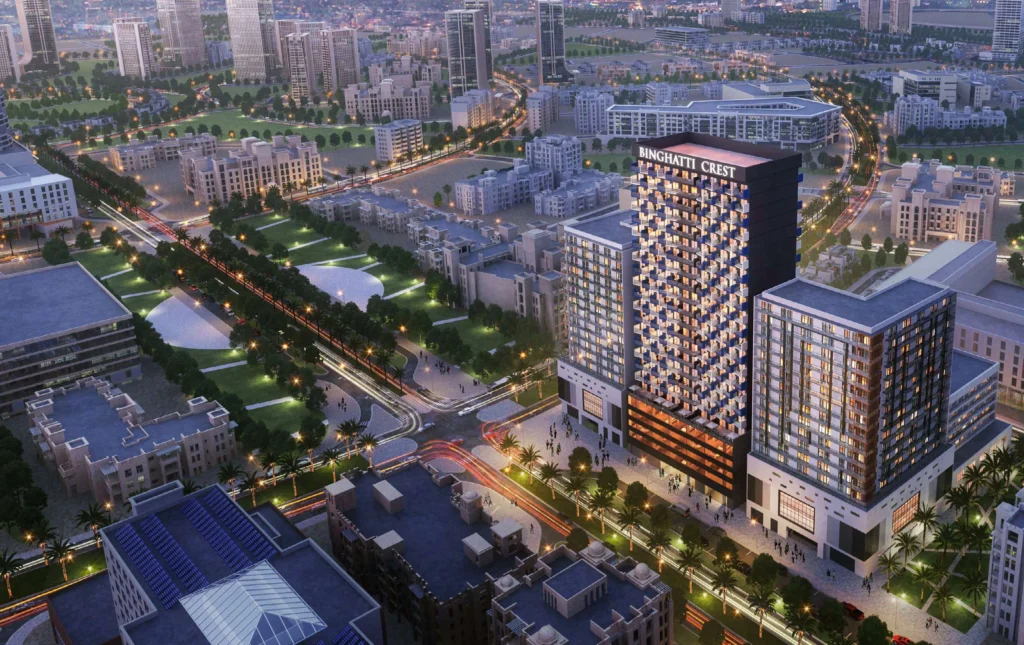Binghatti Crest by Binghatti Developers in JVC District 13, Dubai