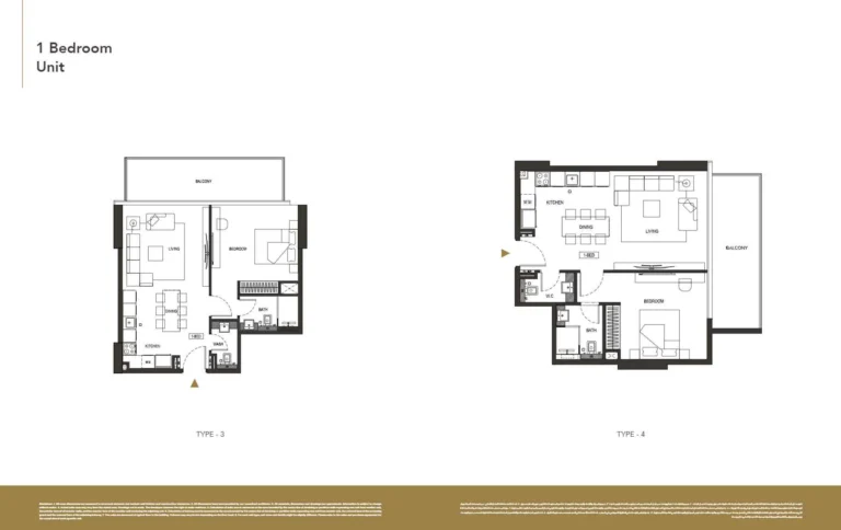 Binghatti Phoenix floor plan 1 BR