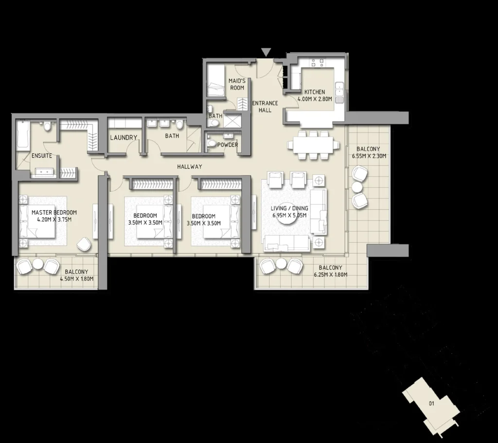 Boulevard Crescent by Emaar Properties in Downtown Dubai