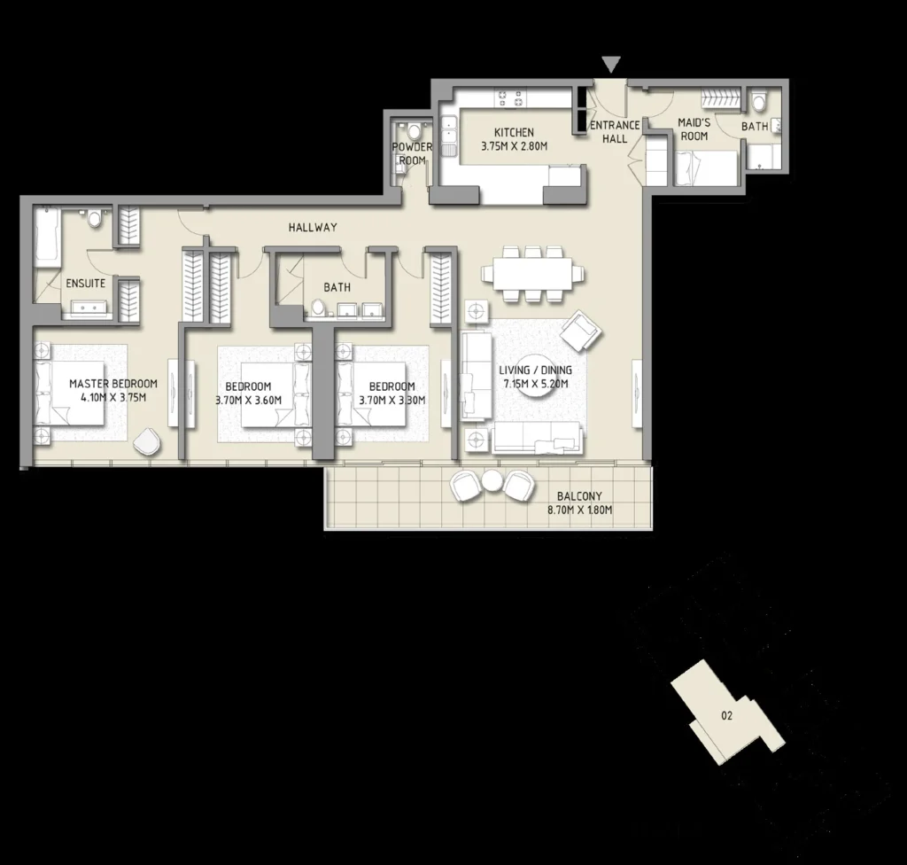 Boulevard Crescent by Emaar Properties in Downtown Dubai