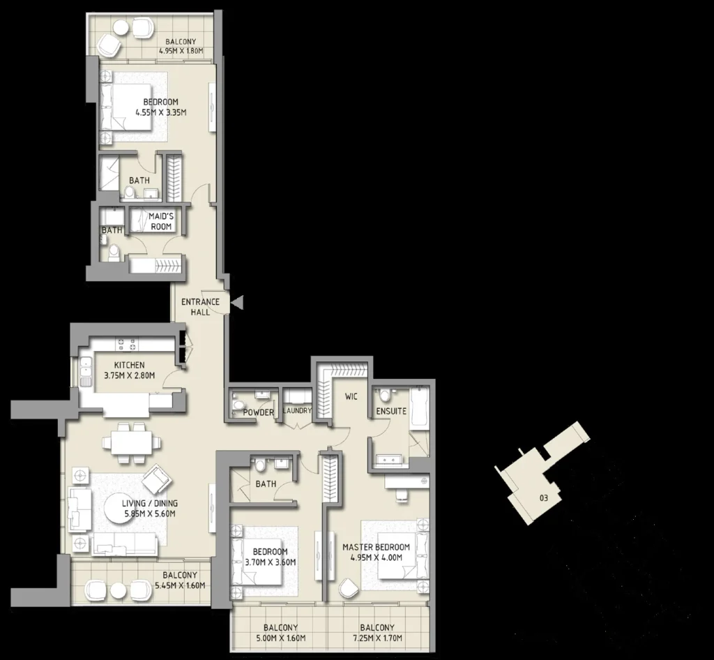 Boulevard Crescent by Emaar Properties in Downtown Dubai