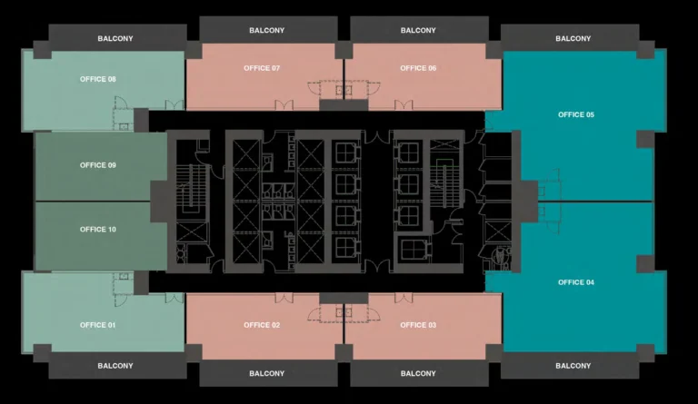 Burj Capital floor plan Typical floor plate
