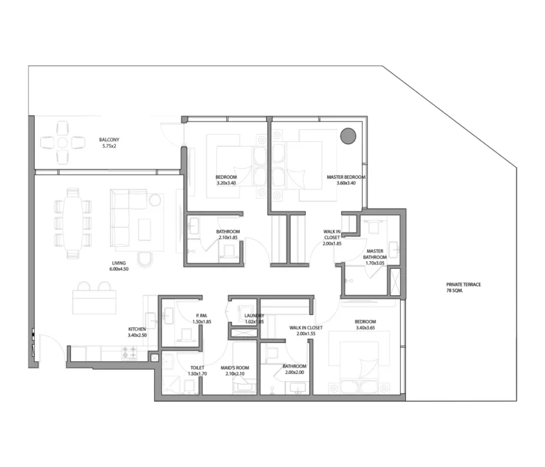 Haven Bay floor plan 3 BR · 2329 sqft