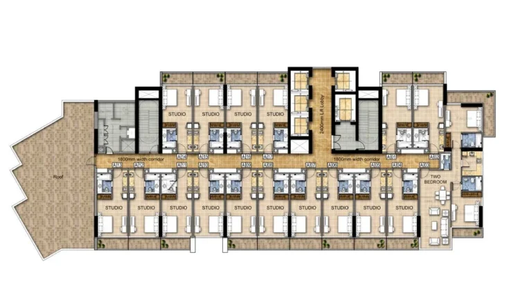 Carson Towers floor plan Typical floor plate