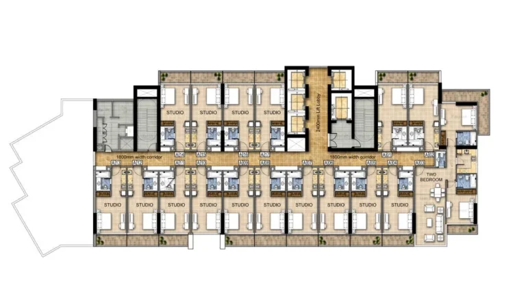 Carson Towers floor plan Typical floor plate