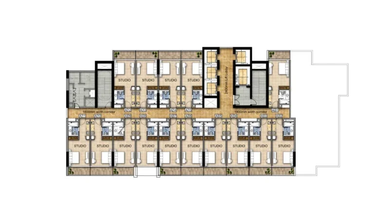 Carson Towers floor plan Typical floor plate