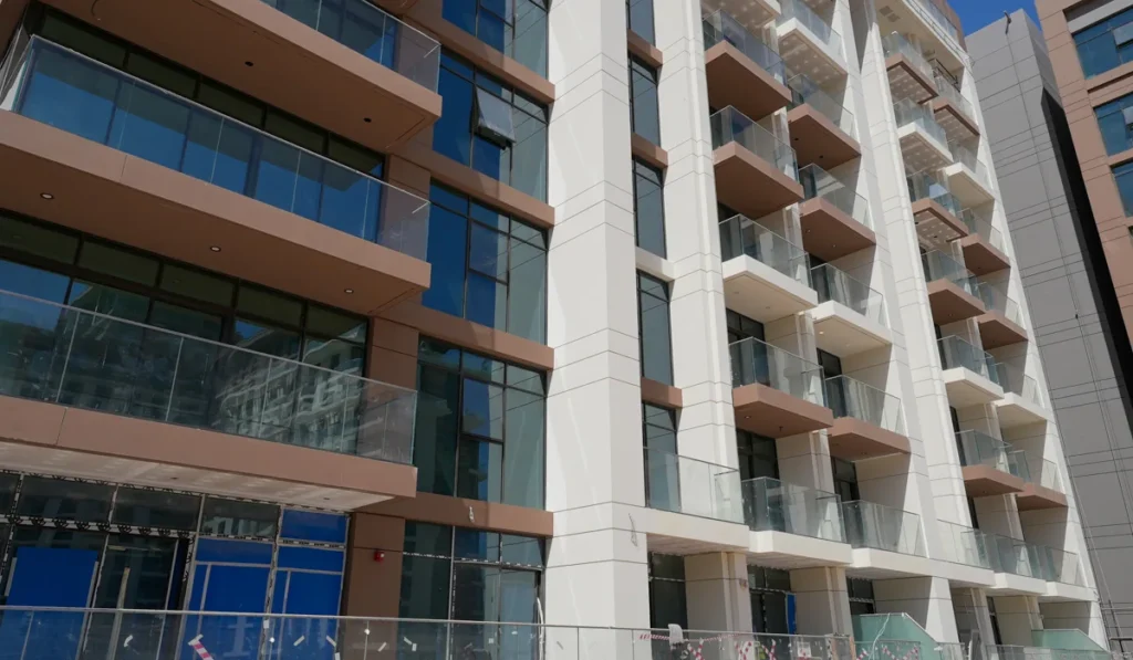 Central Park at City Walk by Meraas in City Walk, Dubai — Modern residential building facade with balconies and glass windows