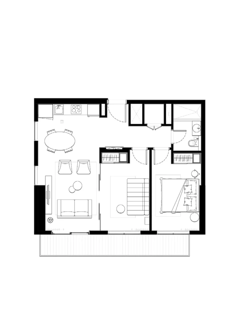 Collective at Dubai Hills Estate floor plan 1 BR