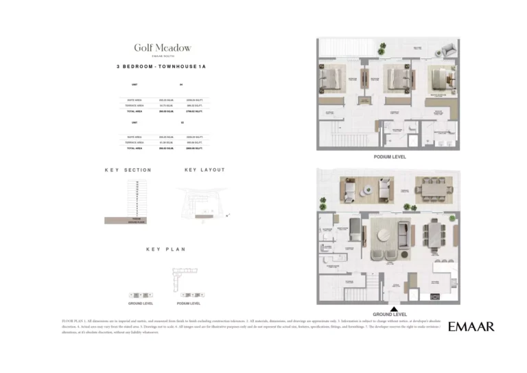 Golf Meadows floor plan 3 BR · 2870 sqft