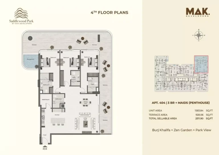 Saddlewood Park floor plan 3 BR · 2511 sqft