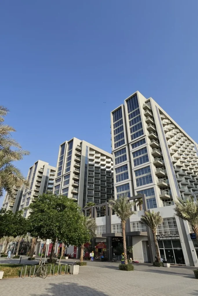 Viridis buildings and landscaping, Viridis A, Damac Hills 2, Dubai