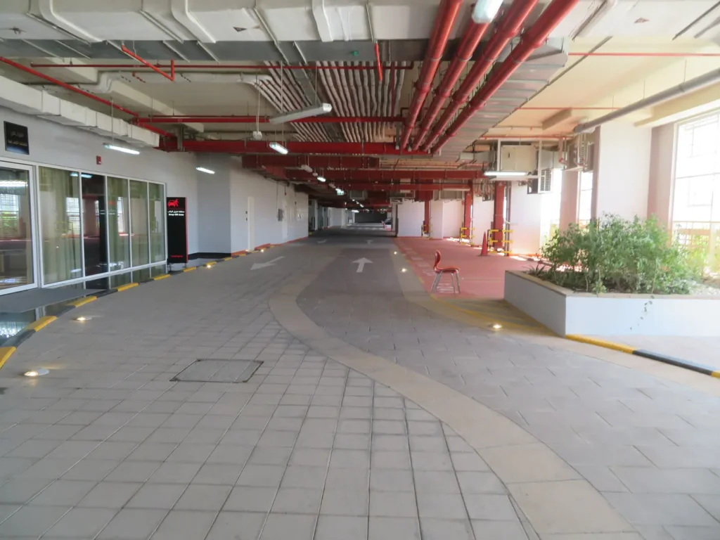 podium walkway, Viridis A, Damac Hills 2, Dubai