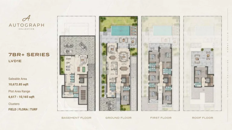 Damac Hills – Autograph Collection floor plan 7 BR · 10672 sqft
