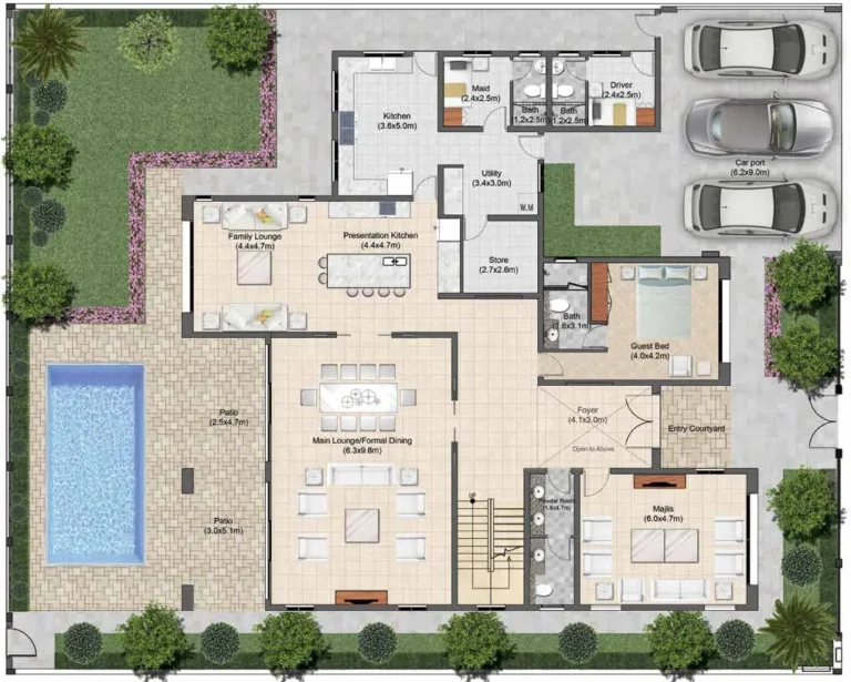 Damac Islands 2 – Bermuda floor plan 1 BR