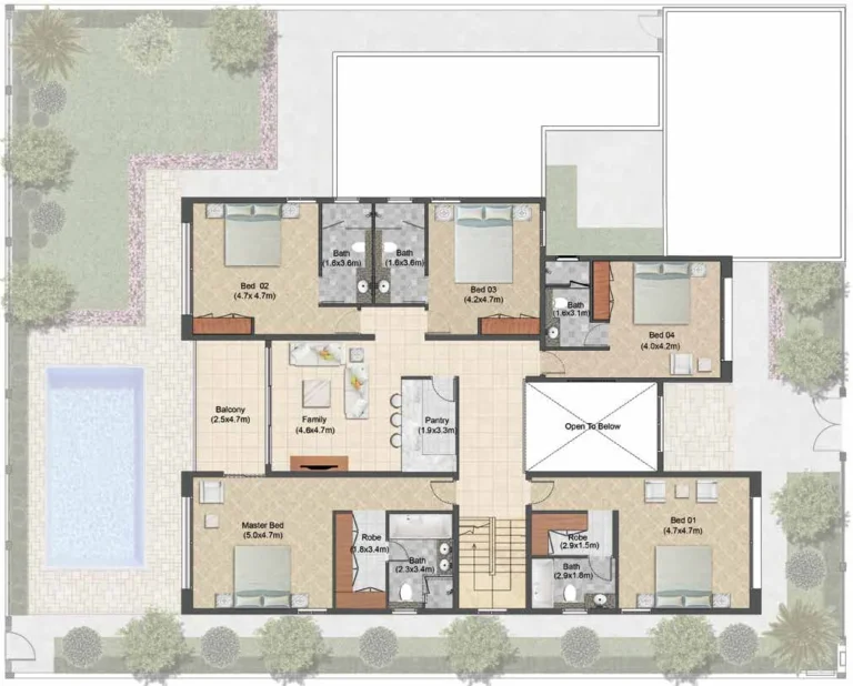 Damac Islands 2 – Bermuda floor plan 5 BR