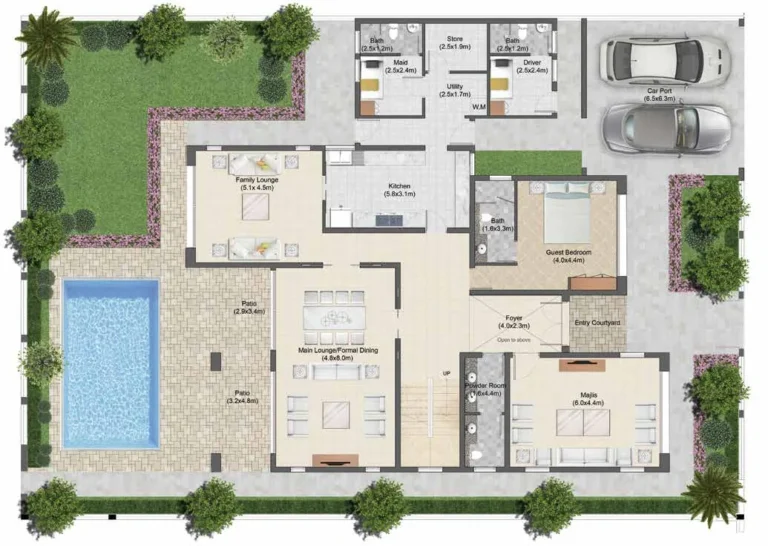 Damac Islands 2 – Bermuda floor plan 1 BR