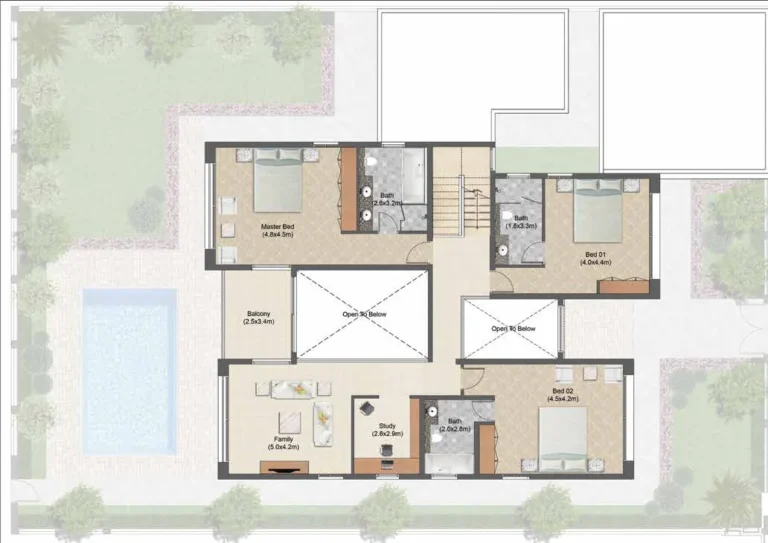 Damac Islands 2 – Bermuda floor plan 3 BR