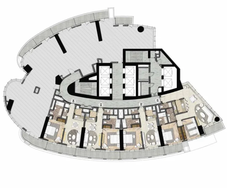 Damac Towers by Paramount floor plan Поэтажный план